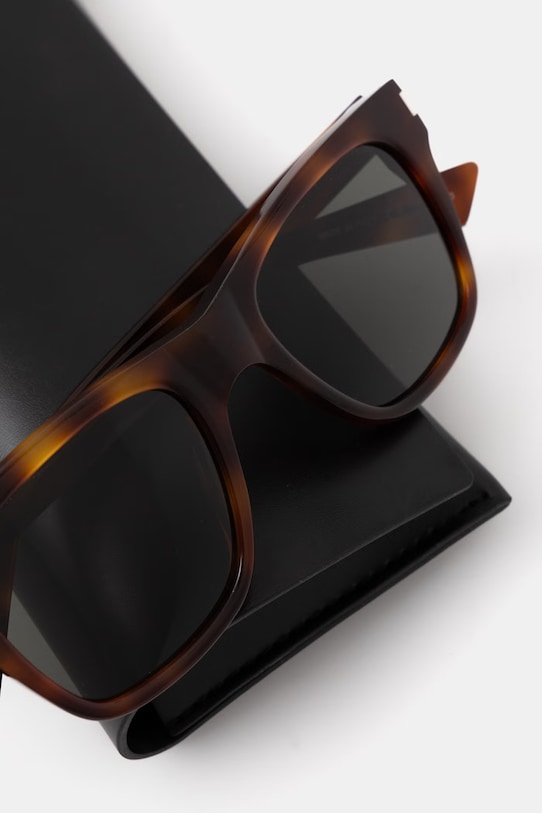 Akcesoria Saint Laurent okulary przeciwsłoneczne wayfarer męskie SL.875 brązowy