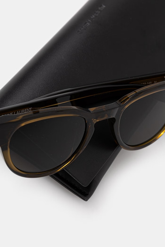 Akcesoria Saint Laurent okulary przeciwsłoneczne męskie SL.876 zielony