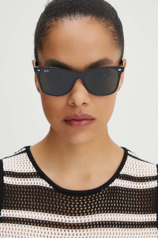 Γυαλιά ηλίου Ray-Ban BLAZE WAYFARER 0RB4440N.601/71.41 μαύρο