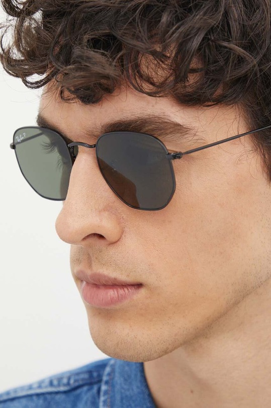 Ray-Ban - Okuliare Hexagonal Flat HEXAGONAL čierna 0RB3548N.002/58.51