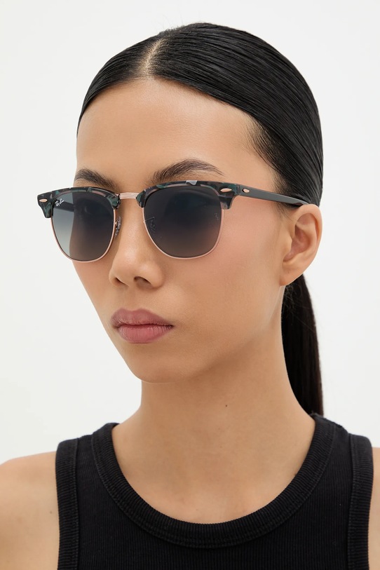 Ray-Ban – Okulary CLUBMASTER czarny 0RB3016.125571.51