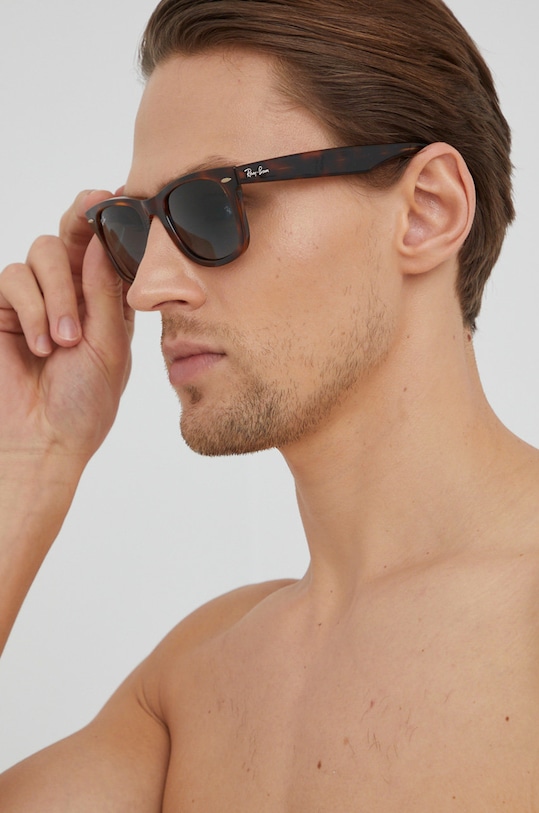 Doplnky Ray-Ban - Okuliare WAYFARER 0RB4340.63973M.50 hnedá