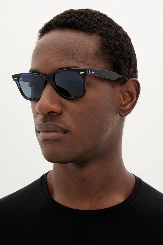 Ray-Ban ochelari de soare WAYFARER 0RB2140 bleumarin AA00