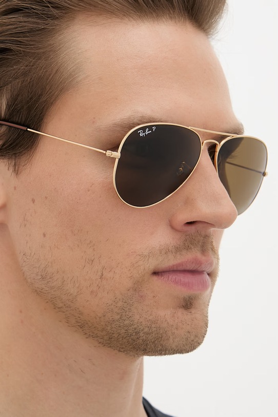 Ray-Ban AVIATOR LARGE METAL ochelari de soare aur 0RB3025