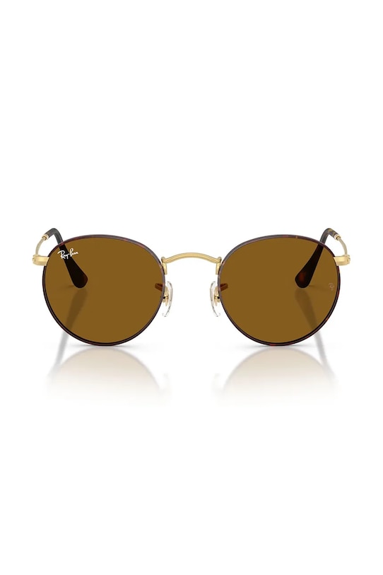 Ray-Ban ochelari de soare ROUND METAL 0RB3447 maro AA00