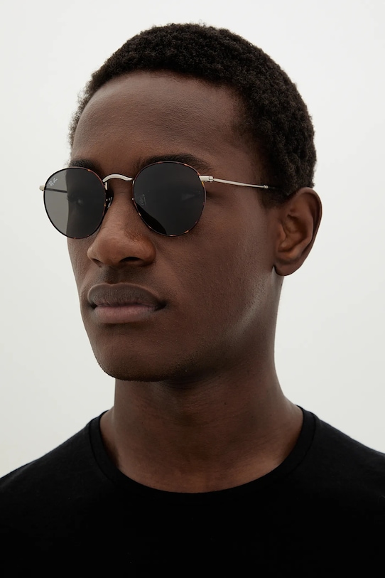 Sunčane naočale Ray-Ban ROUND METAL 0RB3447 smeđa AA00