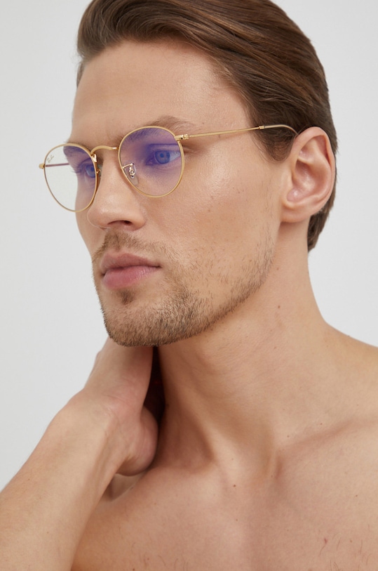 Akcesoria Ray-Ban okulary przeciwsłoneczne ROUND METAL 0RB3447 transparentny