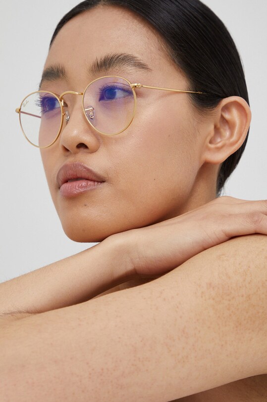 Ray-Ban okulary przeciwsłoneczne ROUND METAL transparentny 0RB3447