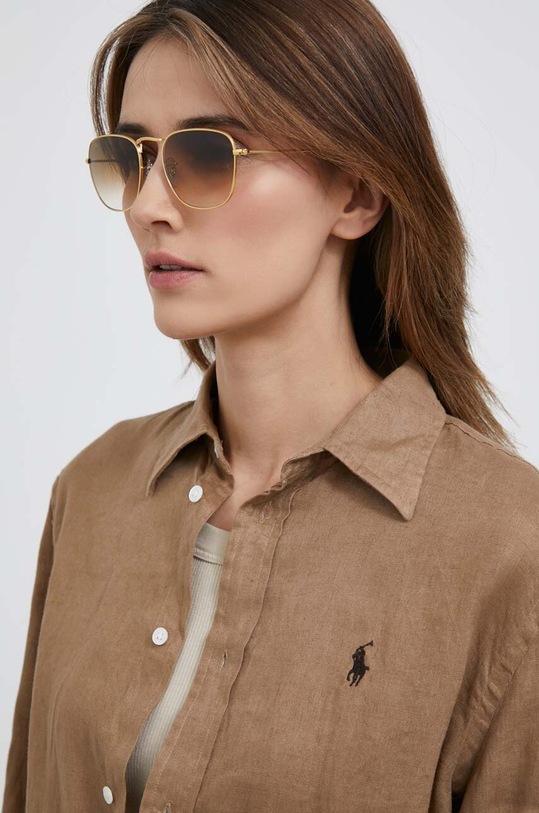 Ray-Ban okulary FRANK żółty 0RB3857