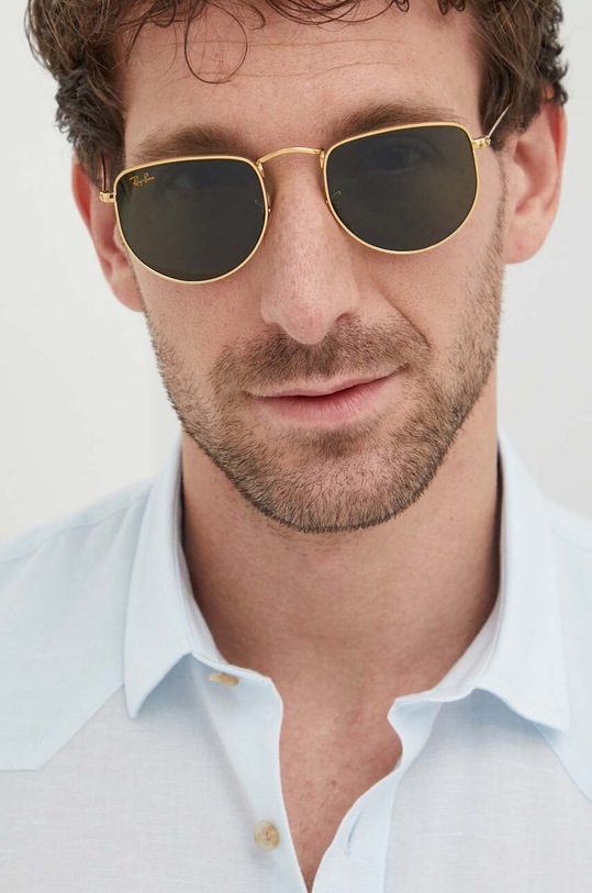 Ray-Ban okulary przeciwsłoneczne ELON 0RB3958 złoty
