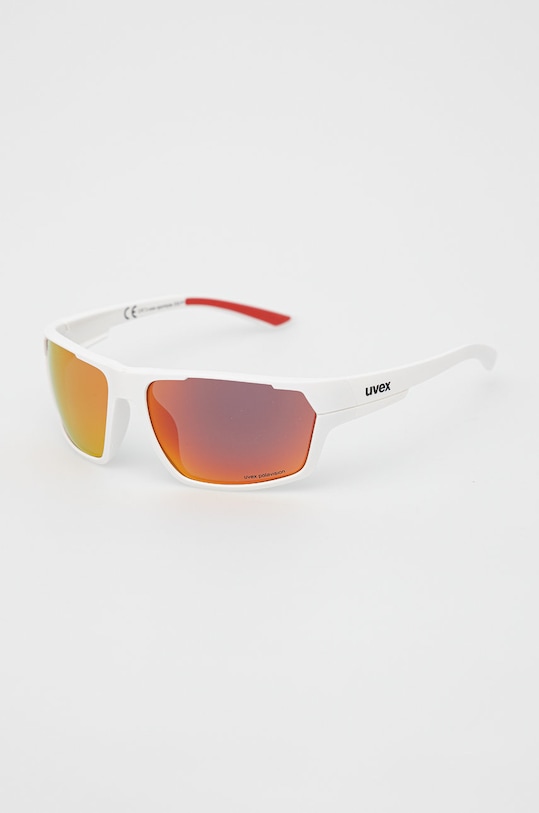 Uvex okulary przeciwsłoneczne Sportstyle 233 P prostokątne biały 53.2.097