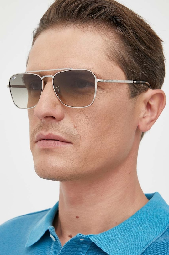 Ray-Ban okulary przeciwsłoneczne NEW CARAVAN 0RB3636.003/3258 szary AA00