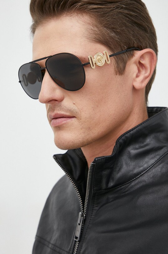Akcesoria Versace okulary przeciwsłoneczne 0VE2249 czarny