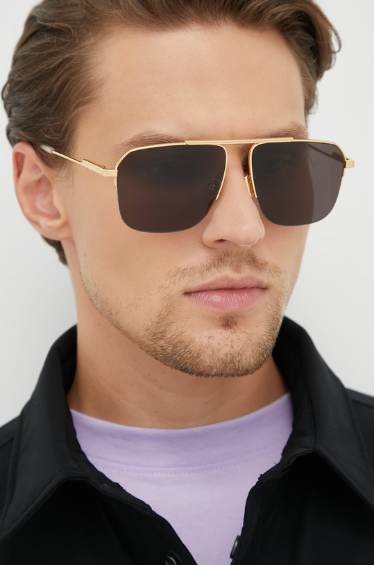 Akcesoria Bottega Veneta okulary przeciwsłoneczne BV1149S złoty