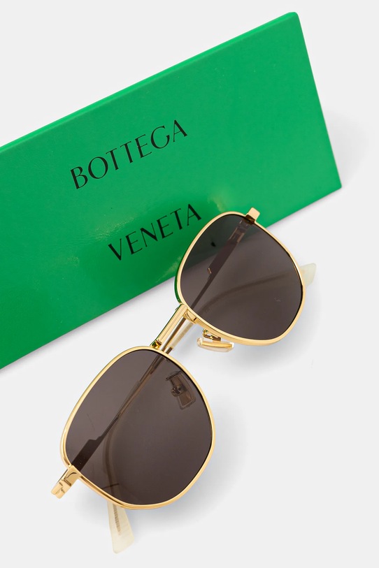 Bottega Veneta okulary przeciwsłoneczne złoty BV1160S
