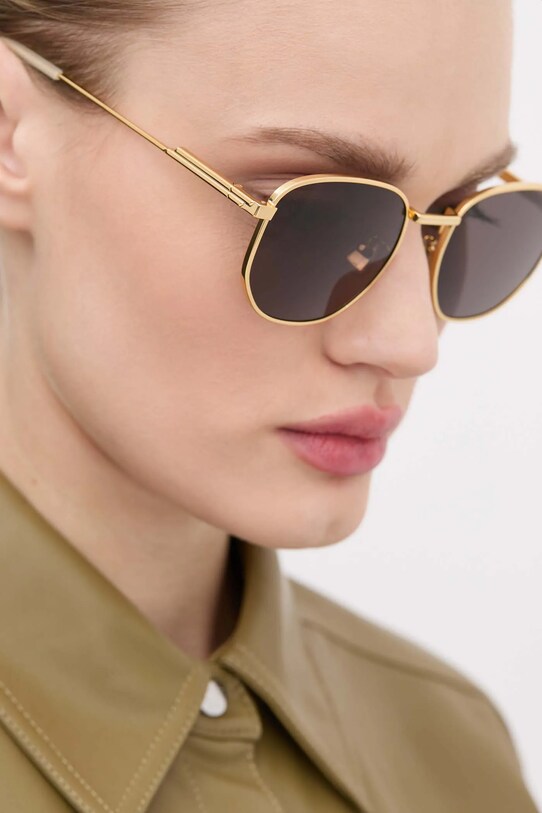 Bottega Veneta okulary przeciwsłoneczne BV1160S złoty