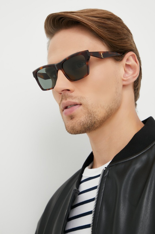 Sluneční brýle Saint Laurent SL.M104 hnědá