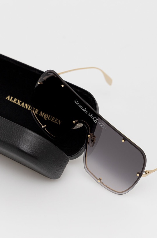 Alexander McQueen okulary przeciwsłoneczne AM0362S złoty