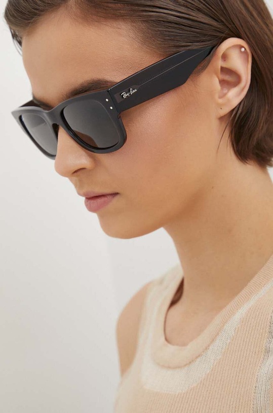 Ray-Ban okulary przeciwsłoneczne MEGA WAYFARER czarny 0RB0840S