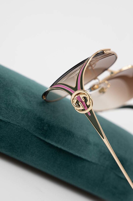 Gucci okulary przeciwsłoneczne żółty GG0225S