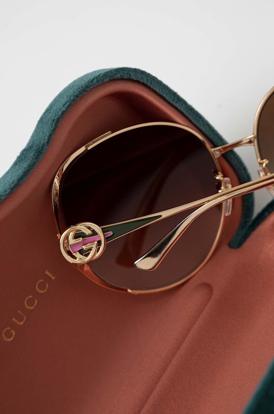 Gucci okulary przeciwsłoneczne GG0225S żółty