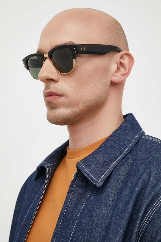 Ray-Ban okulary przeciwsłoneczne MEGA CLUBMASTER 0RB0316S czarny AA00