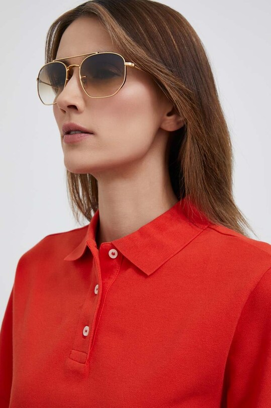 Akcesoria Ray-Ban okulary przeciwsłoneczne 0RB3707 złoty