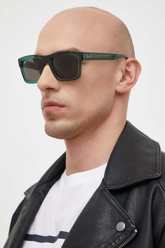 Ray-Ban okulary przeciwsłoneczne WARREN 0RB4396 zielony AA00