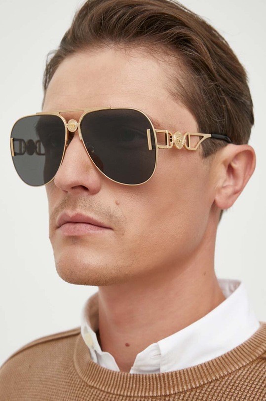 Versace okulary przeciwsłoneczne 0VE2255 złoty AA00