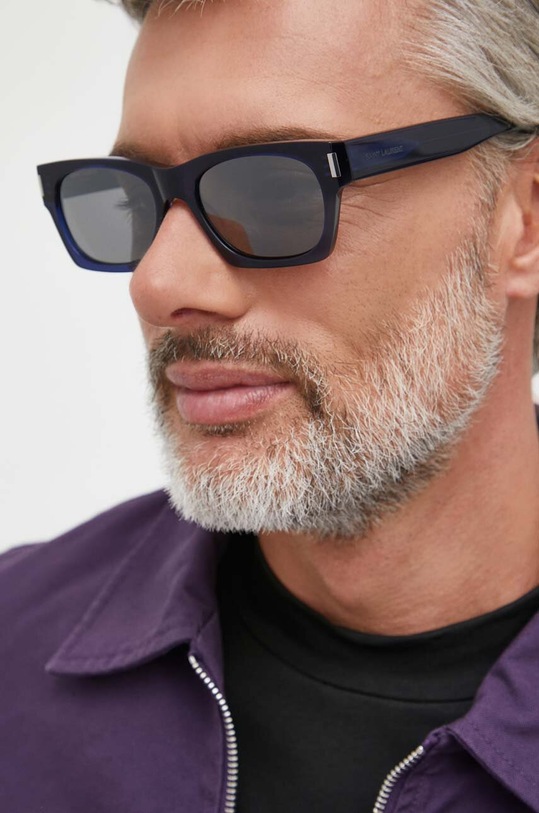 Saint Laurent okulary przeciwsłoneczne SL.402 granatowy