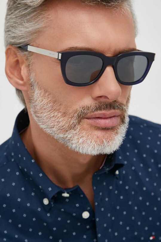 Saint Laurent okulary przeciwsłoneczne SL.582 granatowy