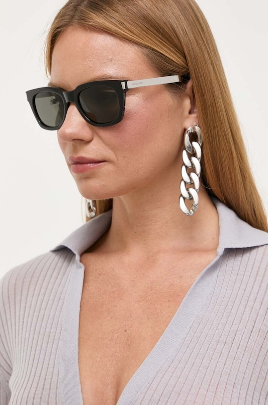 Akcesoria Saint Laurent okulary przeciwsłoneczne SL.582 czarny