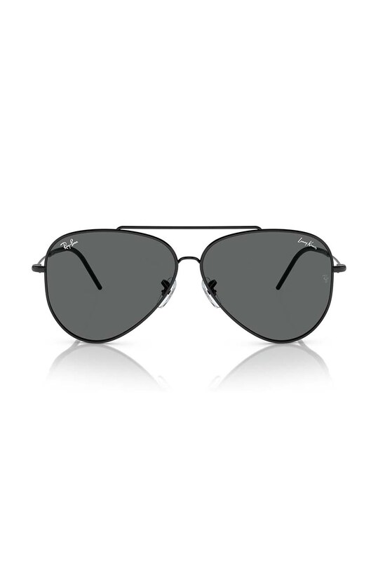 Ray-Ban okulary przeciwsłoneczne LENNY KRAVITZ X AVIATOR REVERSE czarny 0RBR0101S