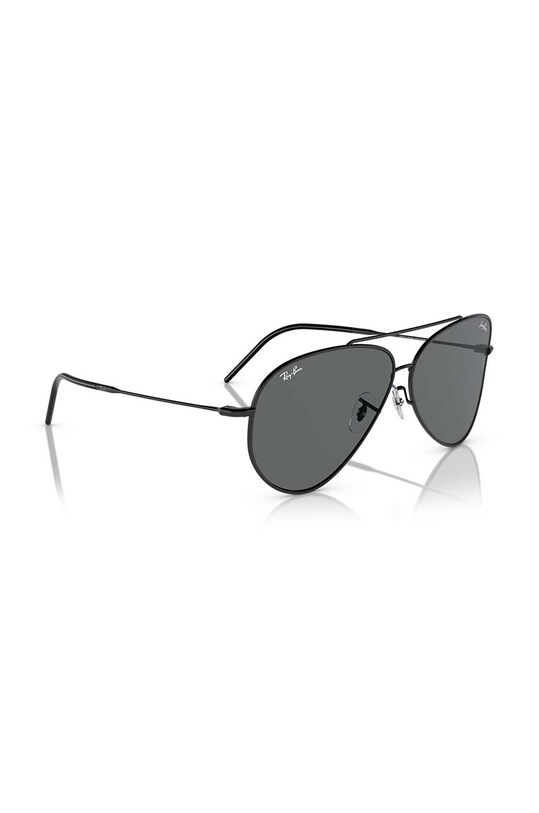 Ray-Ban okulary przeciwsłoneczne LENNY KRAVITZ X AVIATOR REVERSE 0RBR0101S czarny