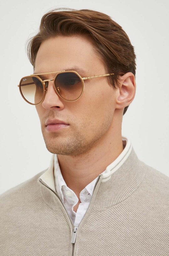 Ray-Ban ochelari de soare 0RB3765 bej AA00