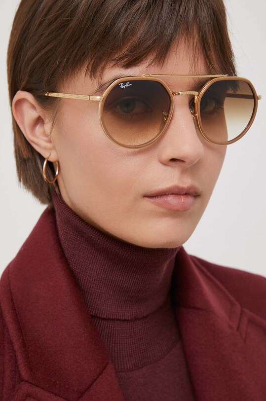 Accesorii Ray-Ban ochelari de soare 0RB3765 bej