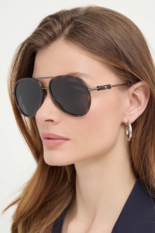 Аксесуари Сонцезахисні окуляри Versace 0VE2260 сірий