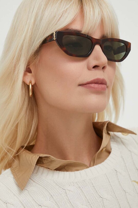 Accesorii Saint Laurent ochelari de soare SL.M126 maro
