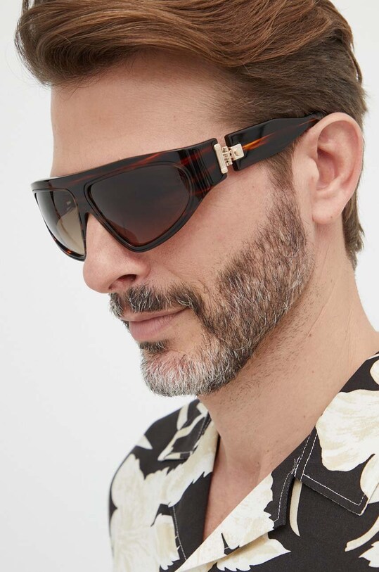 Balmain okulary przeciwsłoneczne B - ESCAPE BPS.143B brązowy AA00