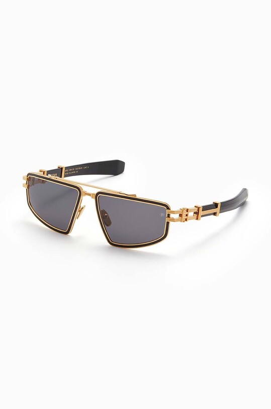 Balmain okulary przeciwsłoneczne TITAN geometryczne złoty BPS.139A