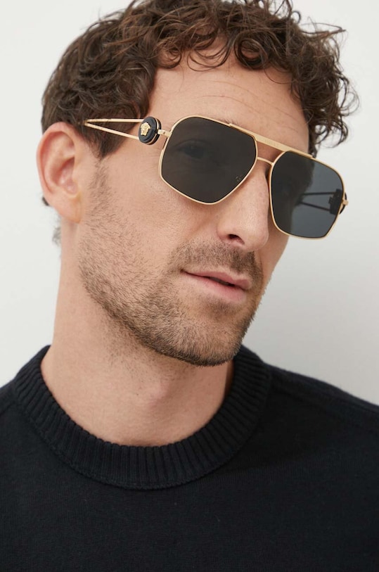 Versace ochelari de soare aviator negru 0VE2269