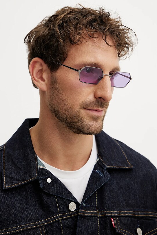 Sluneční brýle Ray-Ban 0RB3728 fialová AA00