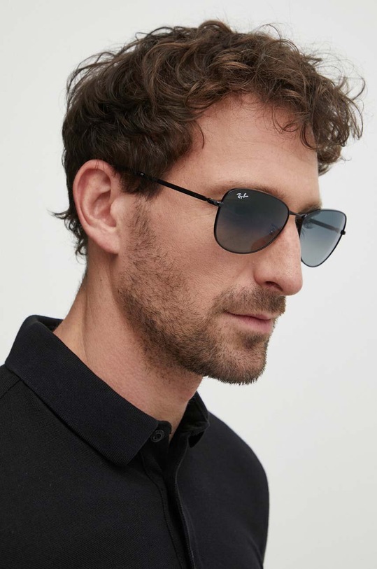 Ray-Ban okulary przeciwsłoneczne jednolita czarny 0RB3733