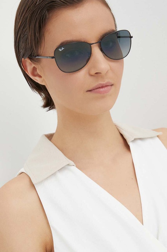 Ray-Ban okulary przeciwsłoneczne 0RB3733 czarny AA00