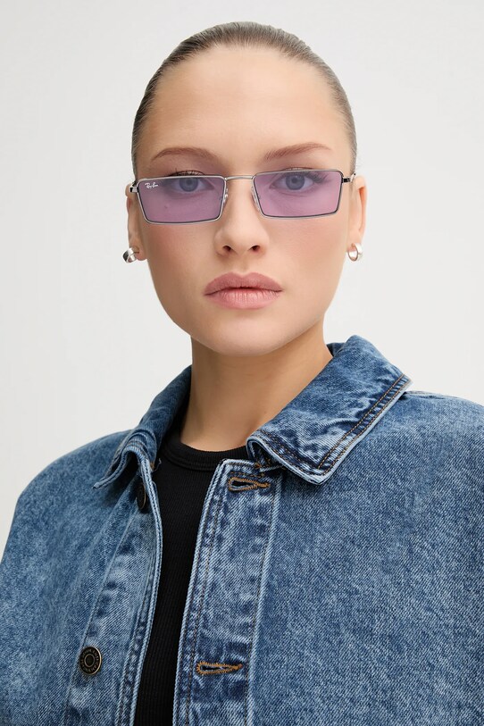 Accessori Ray-Ban occhiali da sole 0RB3741 violetto