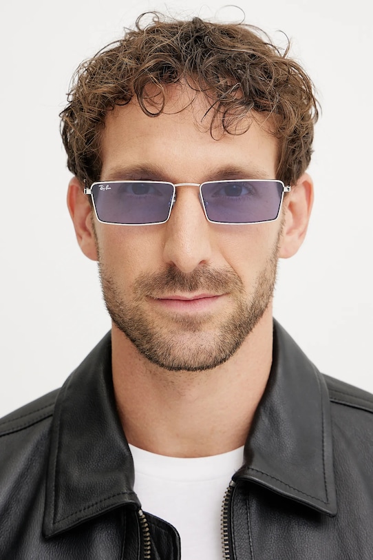 Ray-Ban okulary przeciwsłoneczne 0RB3741 niebieski AA00