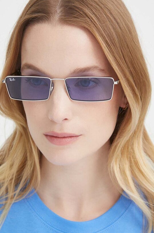 Ray-Ban ochelari de soare 0RB3741 argintiu AA00