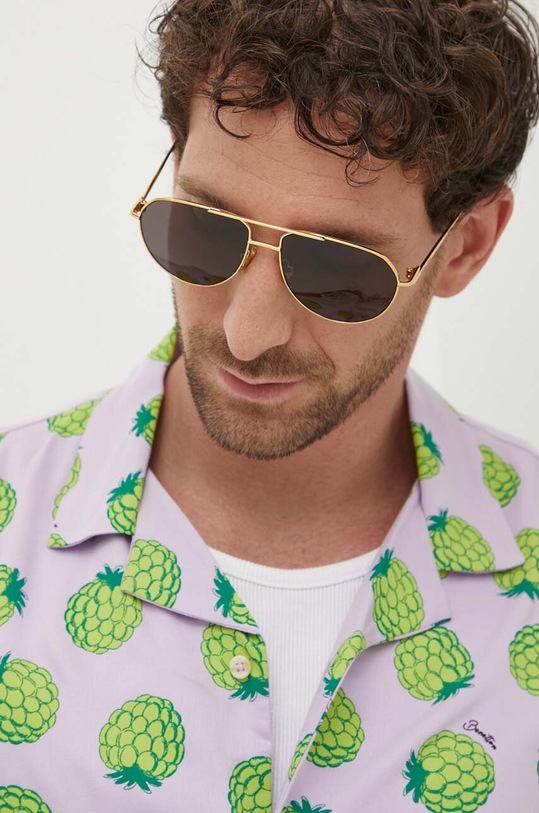 Bottega Veneta okulary przeciwsłoneczne BV1302S złoty AA00