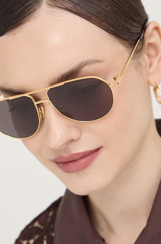 Akcesoria Bottega Veneta okulary przeciwsłoneczne BV1302S złoty