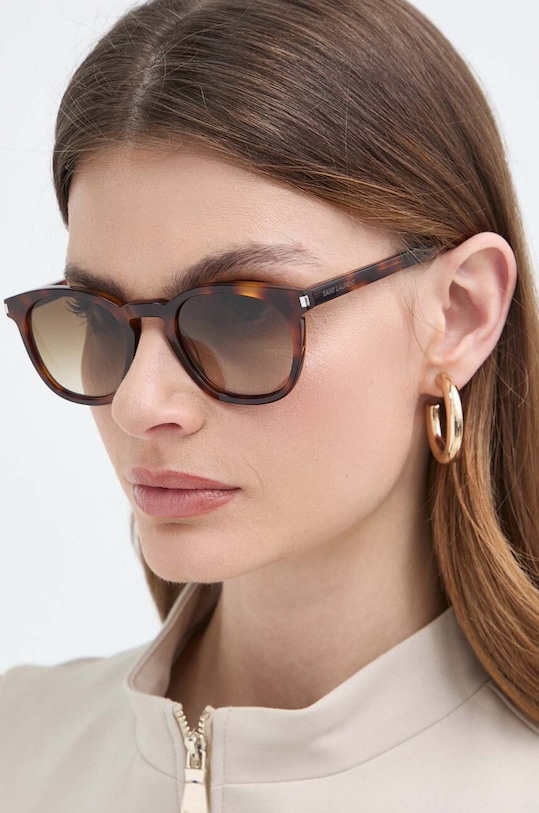 Doplňky Sluneční brýle Saint Laurent SL.28 hnědá